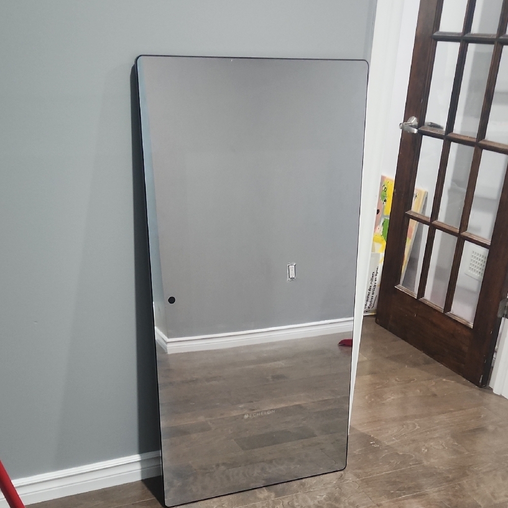 Sleek Black Wall Mirror